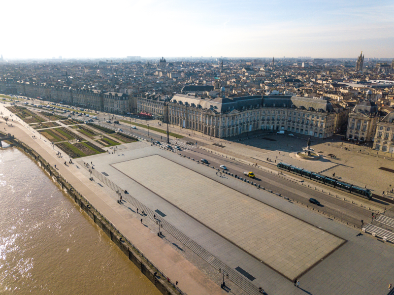 urbanisme bordeaux – vue aérienne sur la ville de Bordeaux