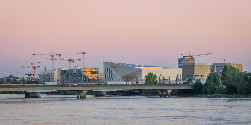 ou investir a bordeaux - le site de construction de la MECA dans le secteur Euratlantique à Bordeaux