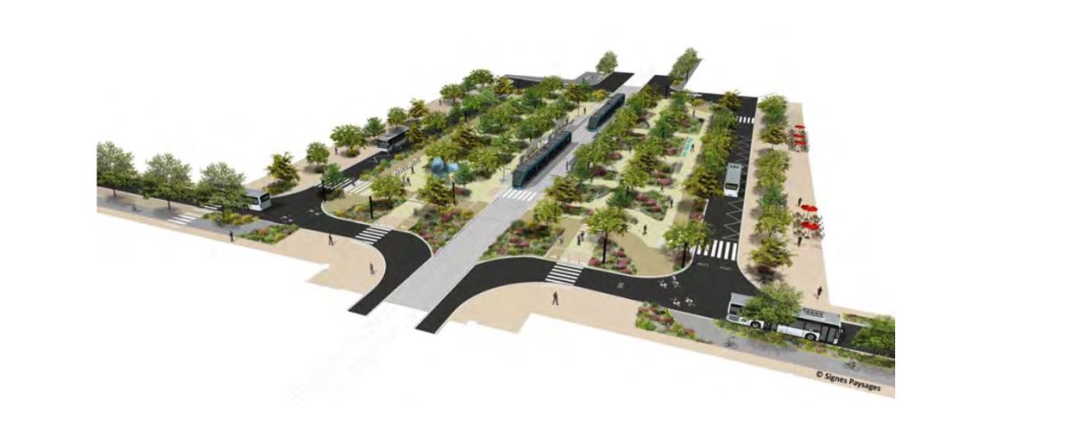 place stalingrad bordeaux – visuel plan 3D place stalingrad